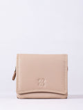 Lakeland Leather Cranberry Small Leather Flapover Purse