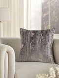 Charcoal Grey Collection Luxe Fem Chic Velvet Abstract Cushion 59 x 59cm