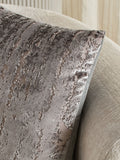 Charcoal grey velvet cushion 59x59cm - British product