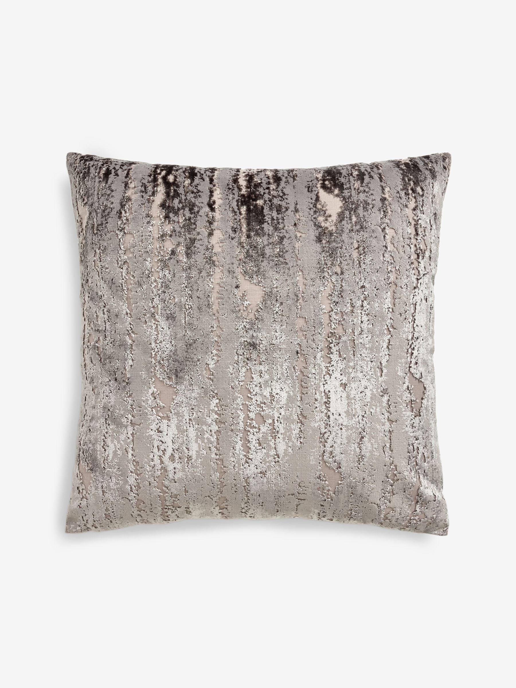 Charcoal grey velvet cushion 59x59cm - British product