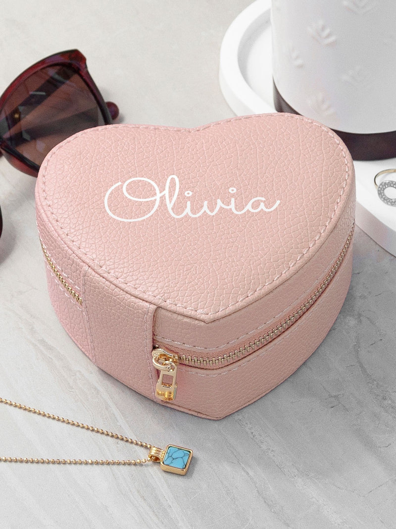 Treat Republic Personalised Heart Jewellery Case