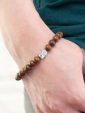 Treat Republic personalised wooden Buddha bracelet 22.5cm length (British brand)