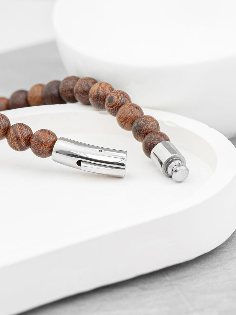 Treat Republic personalised wooden Buddha bracelet 22.5cm length (British brand)