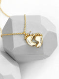 Treat Republic baby personalised feet necklace (British brand)