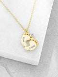 Treat Republic baby personalised feet necklace (British brand)