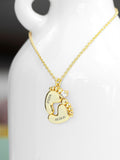 Treat Republic baby personalised feet necklace (British brand)