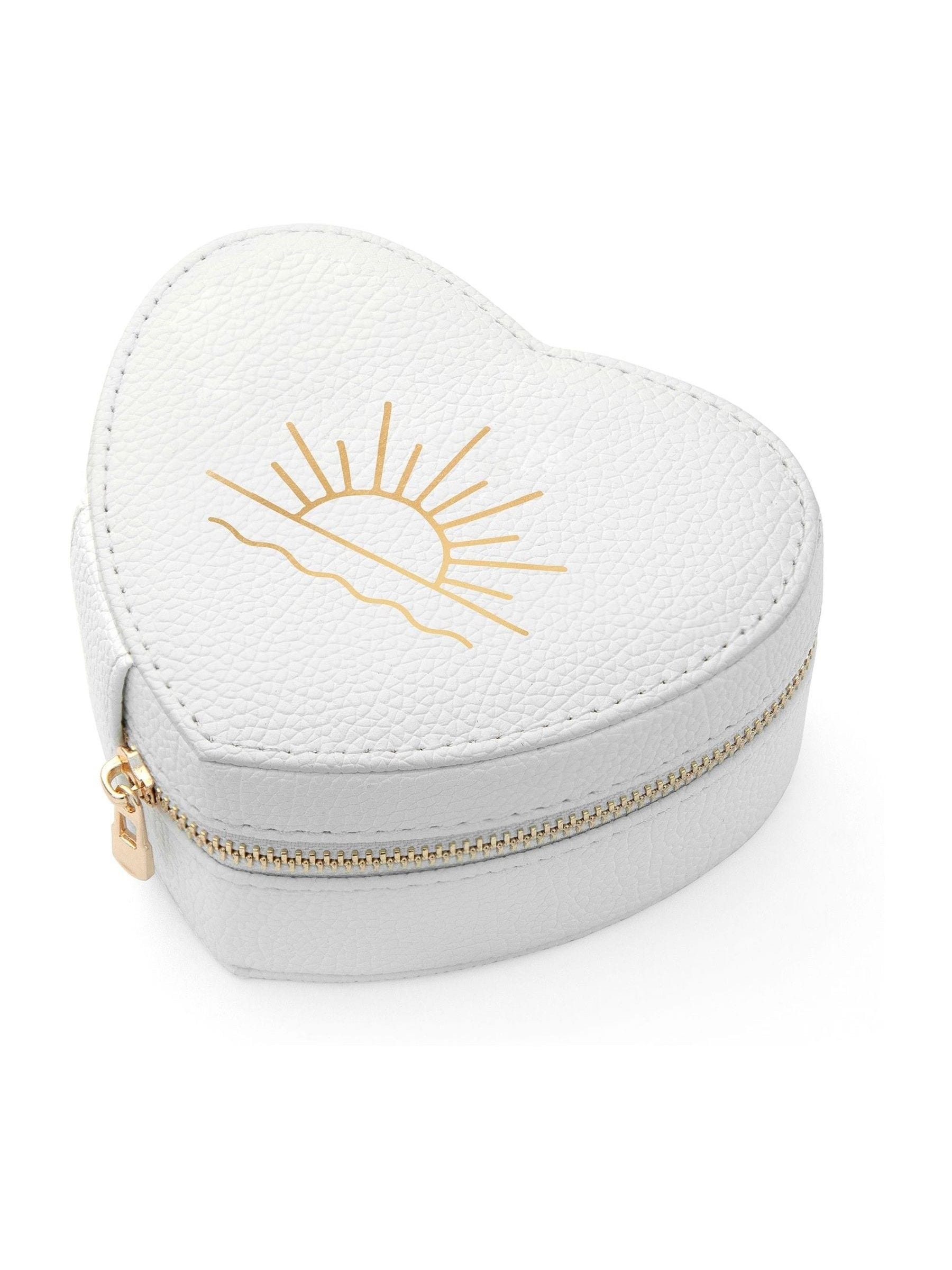 Treat Republic customisable heart jewellery case compact, imported from the UK