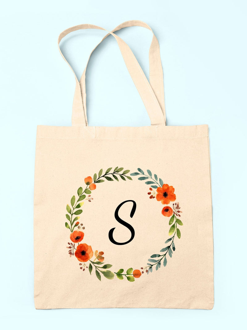 Treat Republic linen tote bag autumn wreath design, imported from the UK
