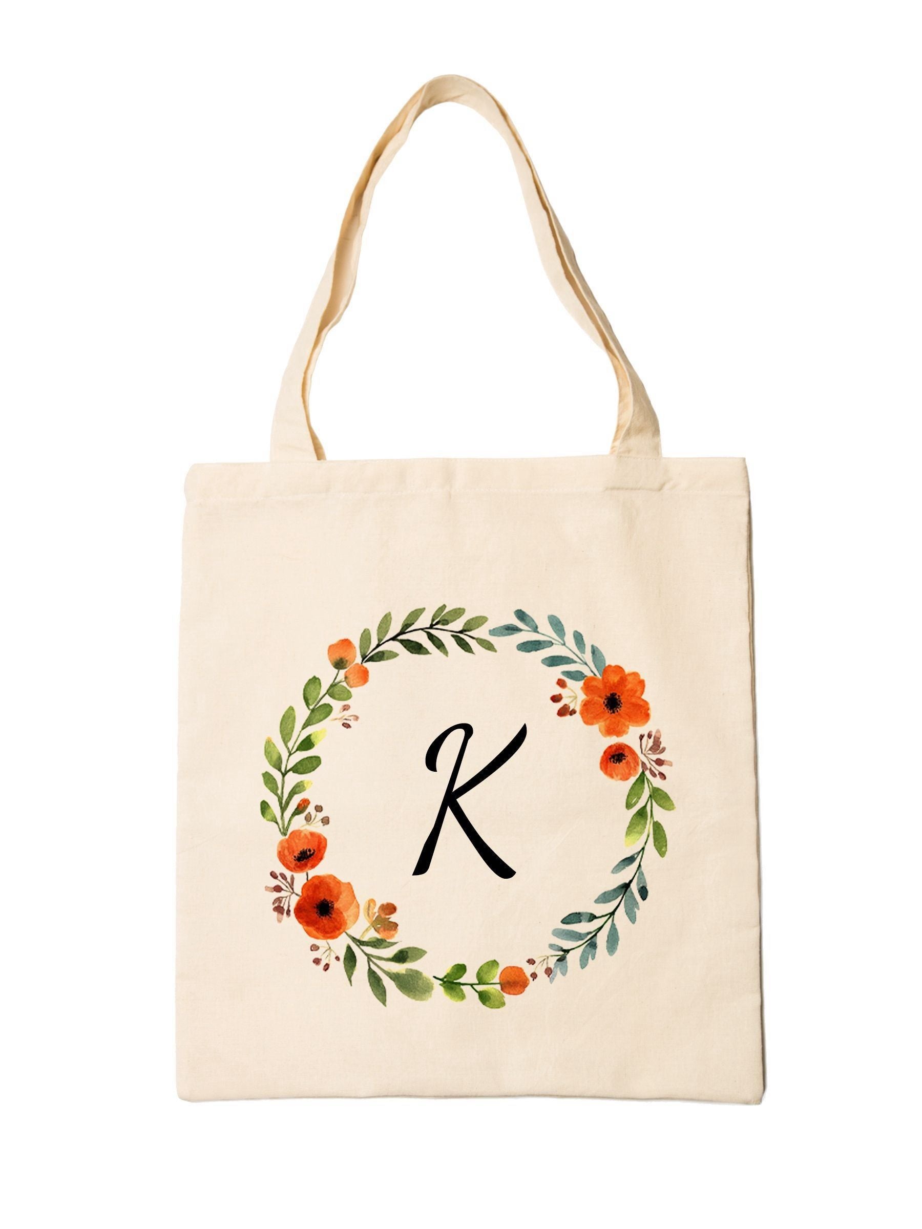 Treat Republic linen tote bag autumn wreath design, imported from the UK