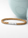 Treat Republic personalised infinity capsule leather bracelet 21.5cm (British brand)