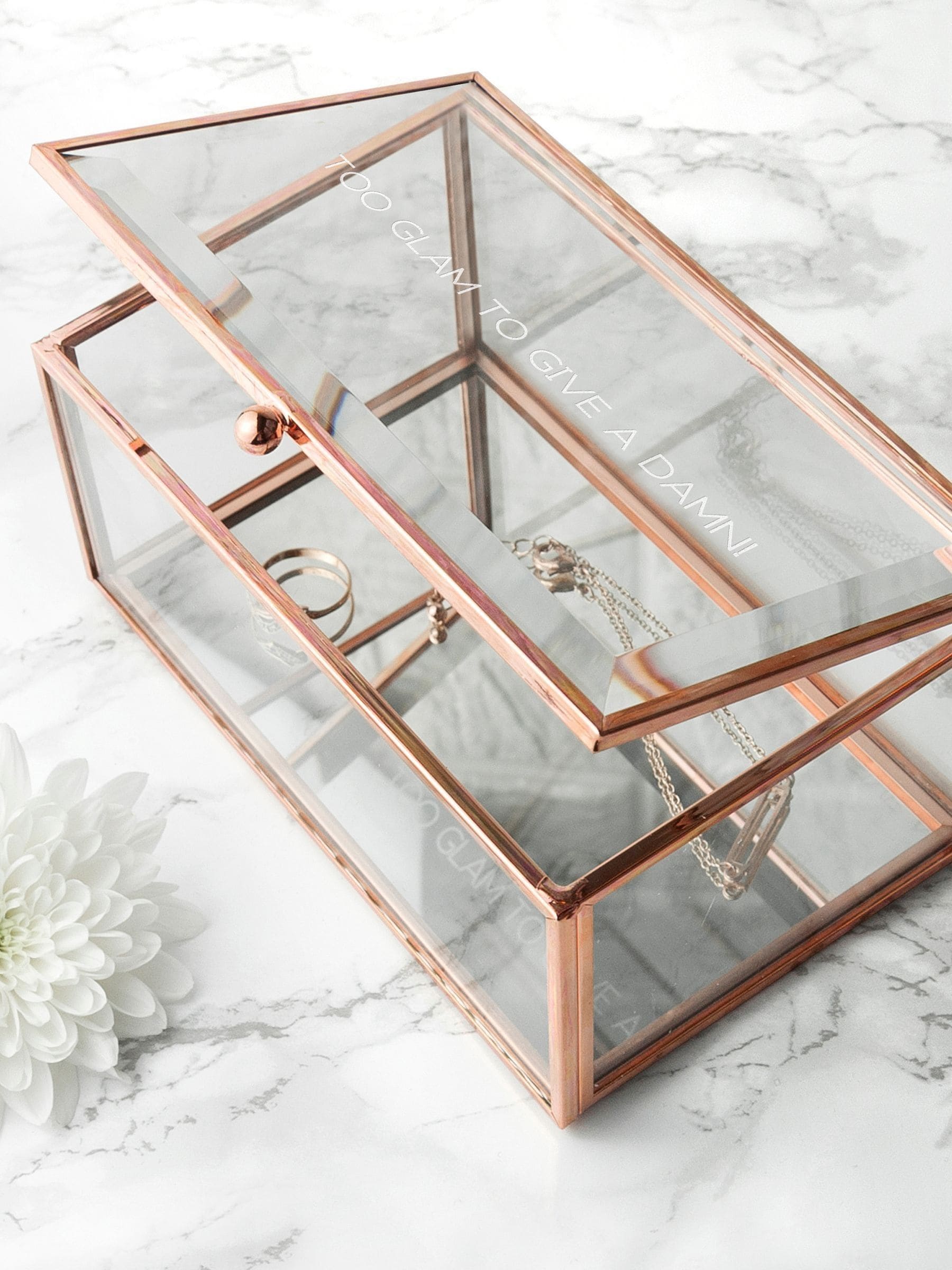 Treat Republic personalised glass jewellery box, UK version