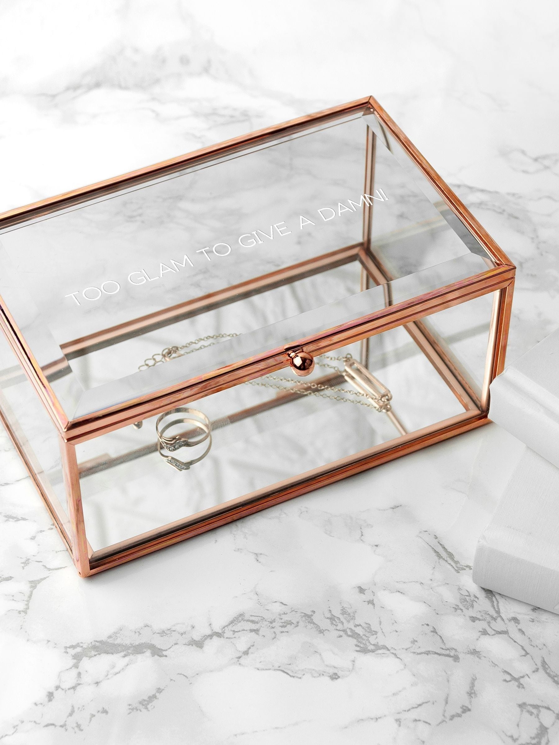 Treat Republic personalised glass jewellery box, UK version
