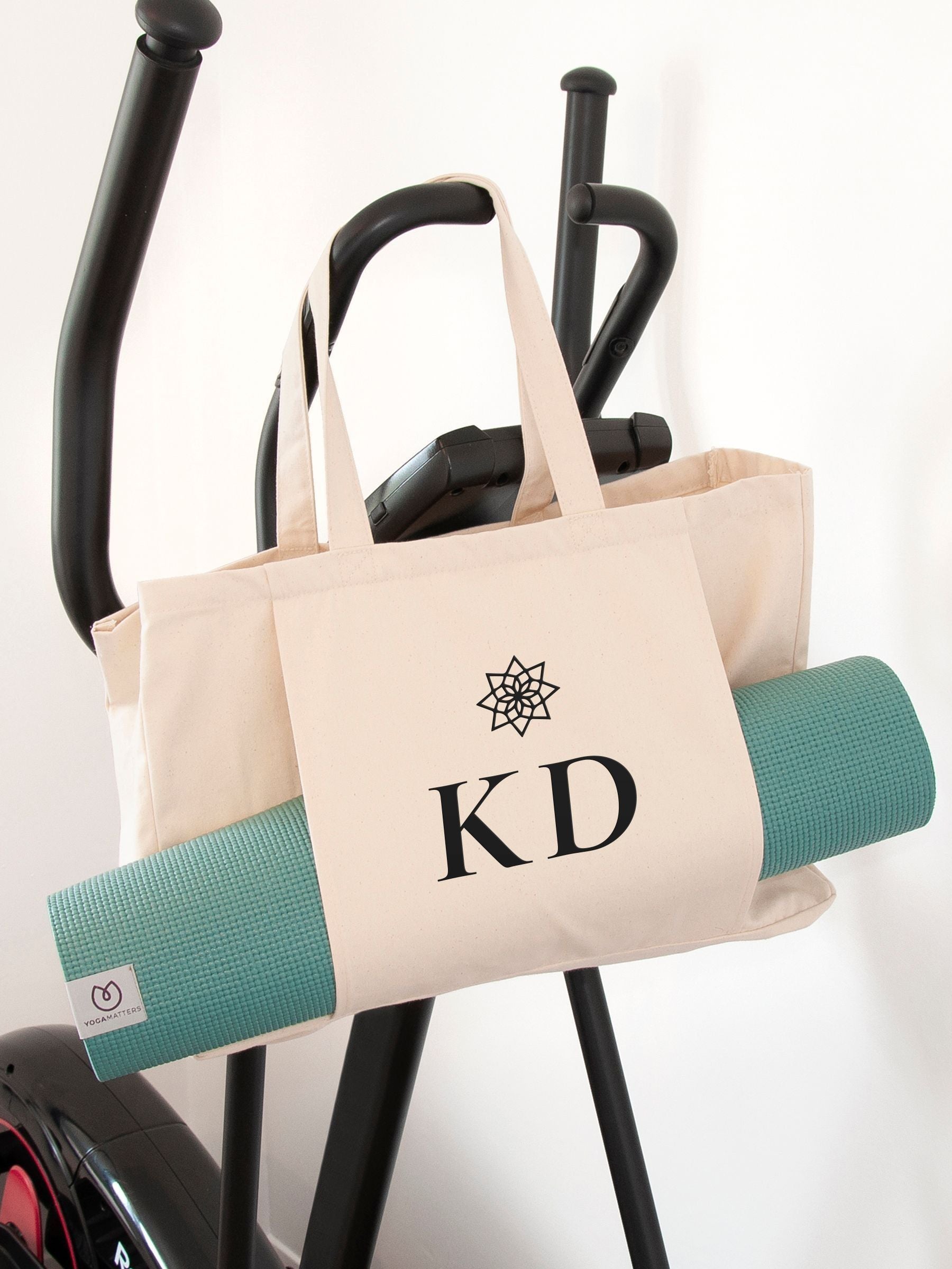 Treat Republic monogrammed yoga tote bag 27L, imported from the UK