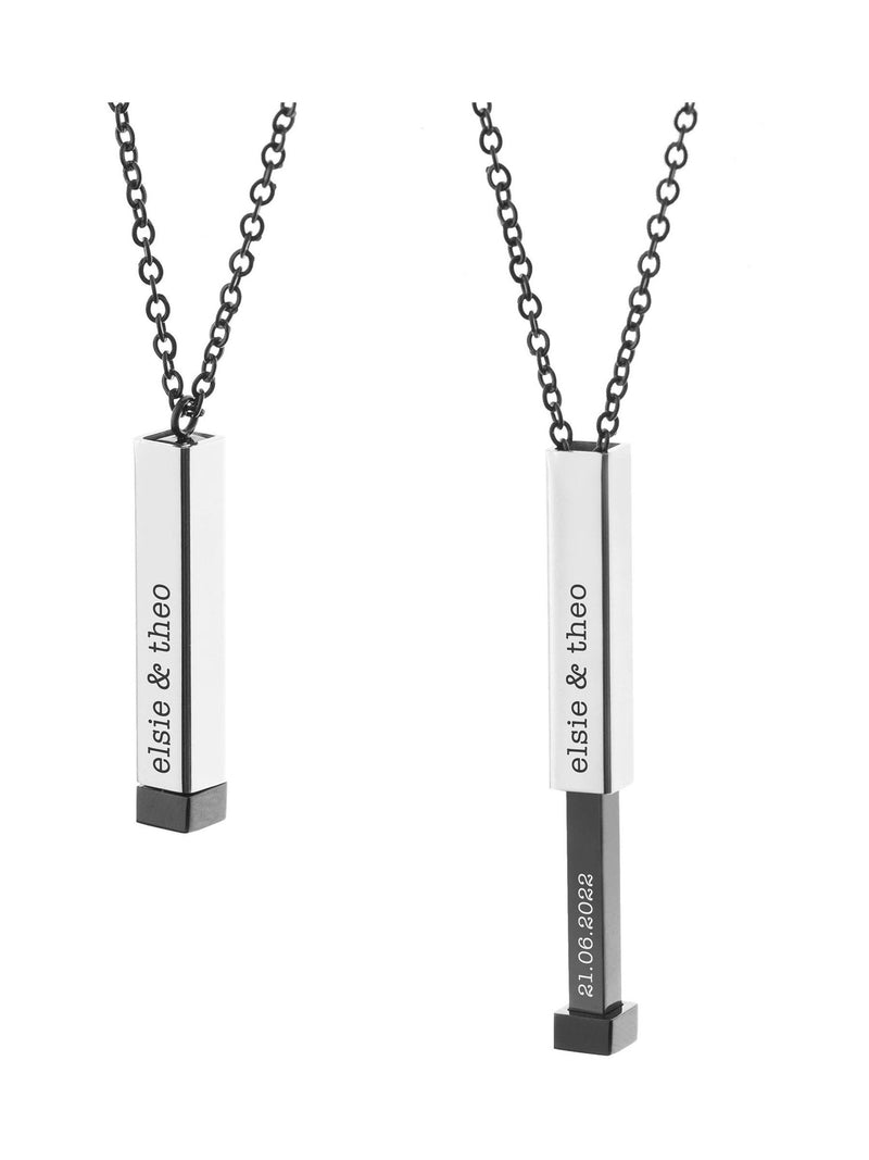 Treat Republic personalised square hidden message necklace - British product