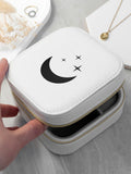 Treat Republic Customisable Icon Travel Jewellery Case Moon and Stars