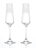Treat Republic personalised champagne flute set 160ml (British brand)