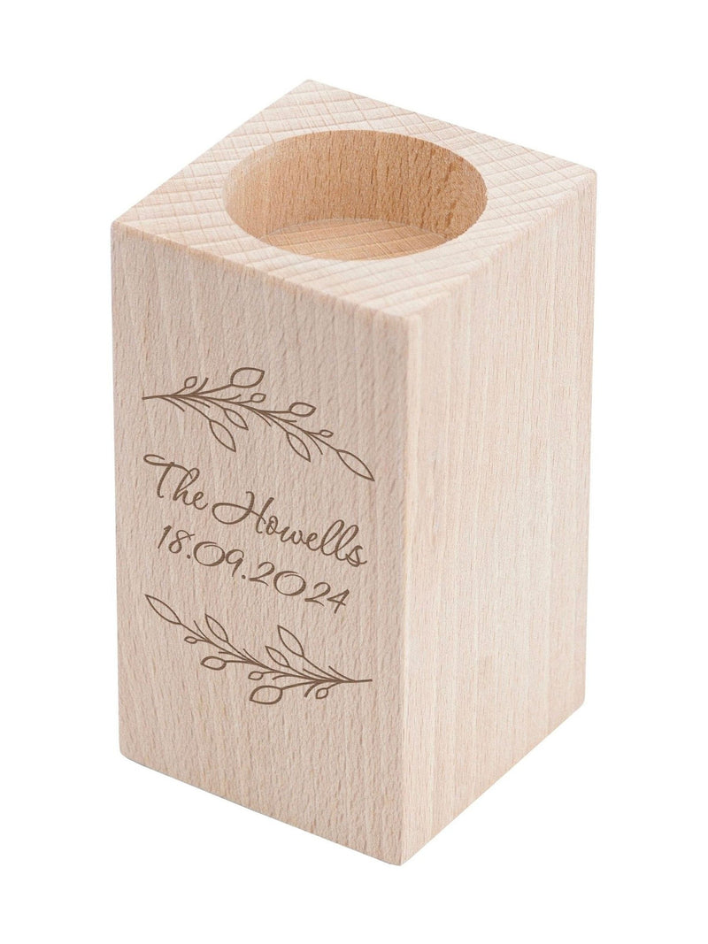 Treat Republic personalised wreath tealight holder, imported from the UK