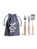 Treat Republic personalised engraved BBQ tools set, UK version