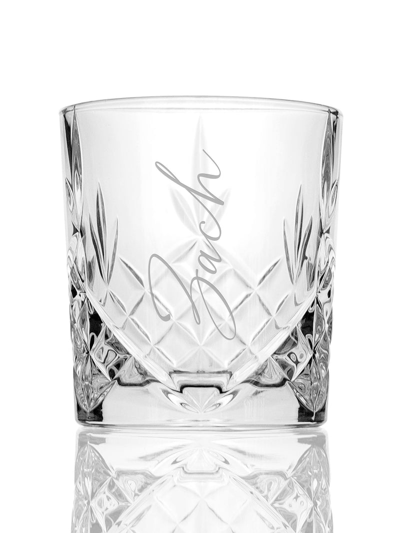 Treat Republic personalised crystal whisky tumbler, UK version