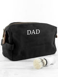 Treat Republic personalised men's vintage waxed canvas wash bag - British product