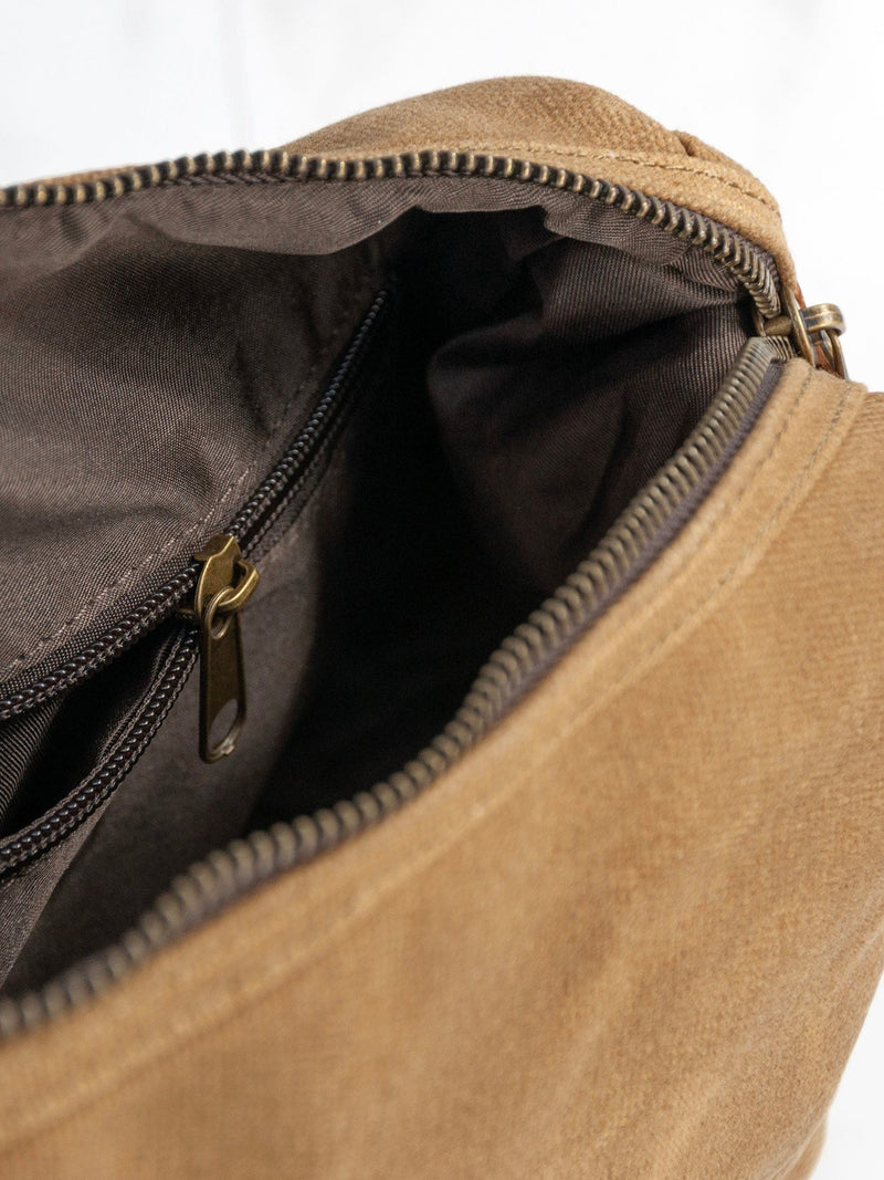Treat Republic Personalised Mens Vintage Waxed Canvas Wash Bag