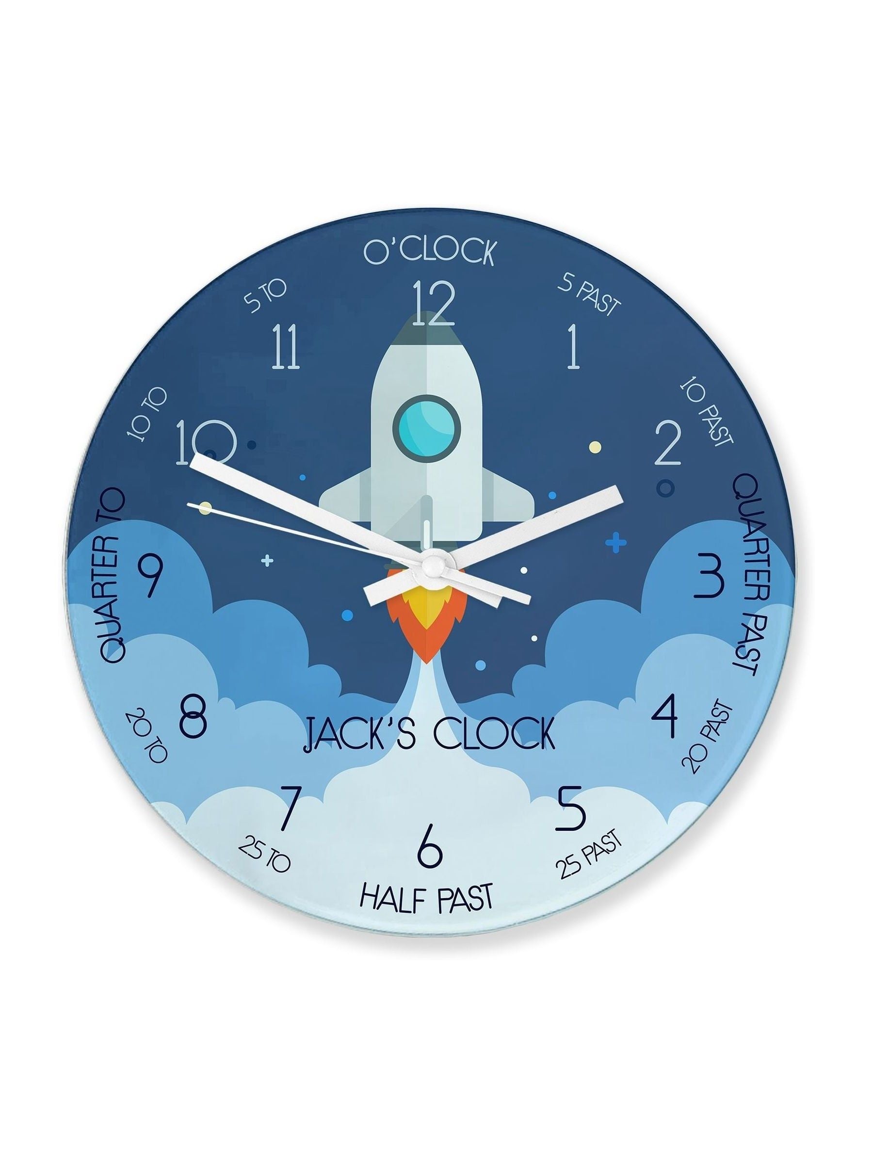 Treat Republic personalised space clock 30cm, UK version