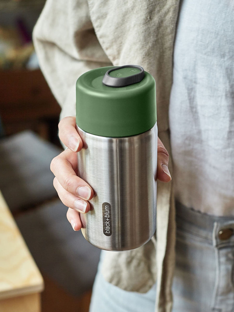 Black & Blum olive insulated travel cup 340ml (British brand)