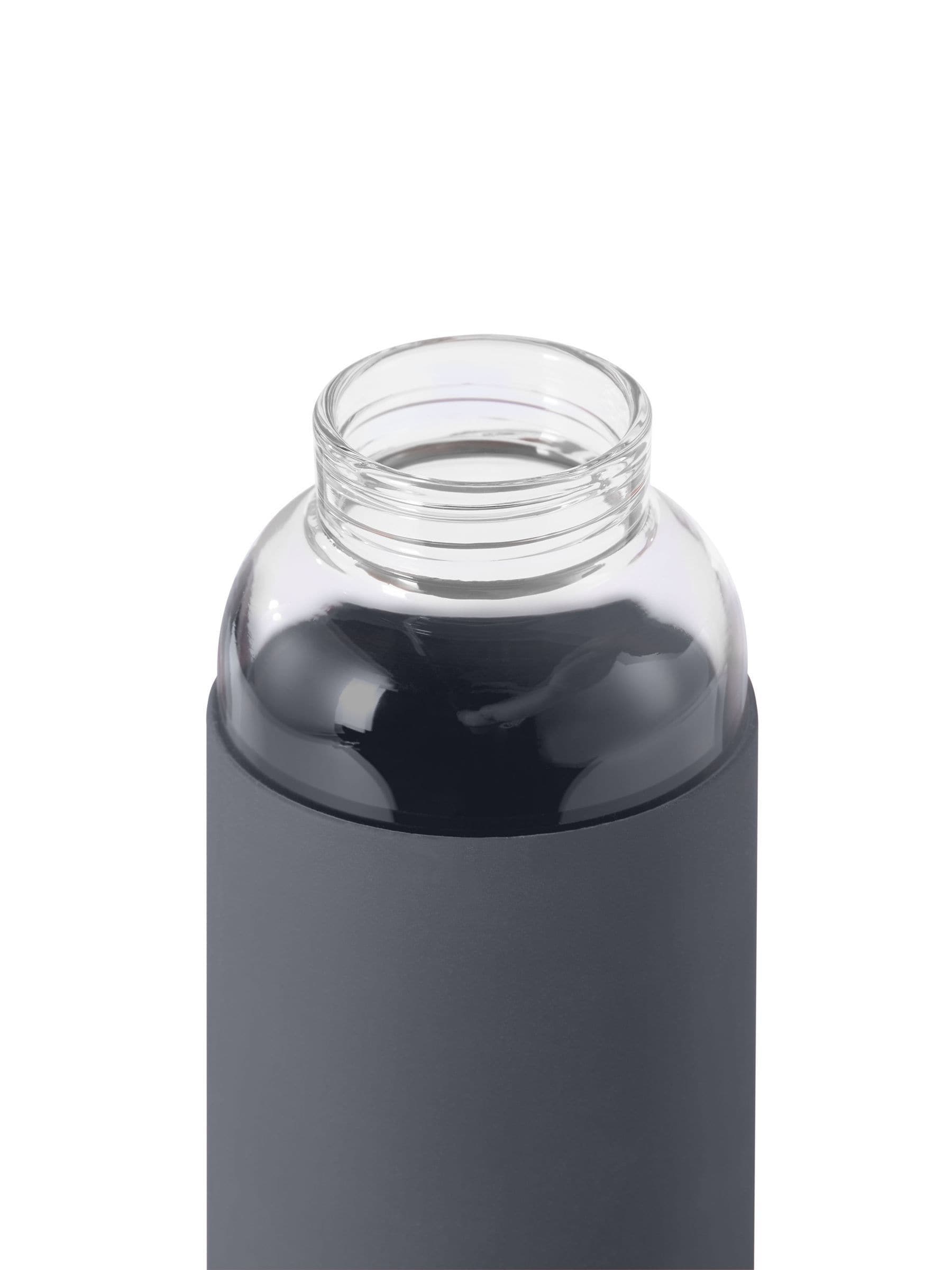 Black & Blum Slate glass water bottle 600ml - British product