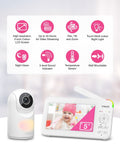 VTech white video baby monitor, imported from the UK