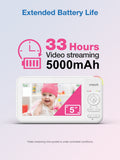 VTech white video baby monitor, imported from the UK