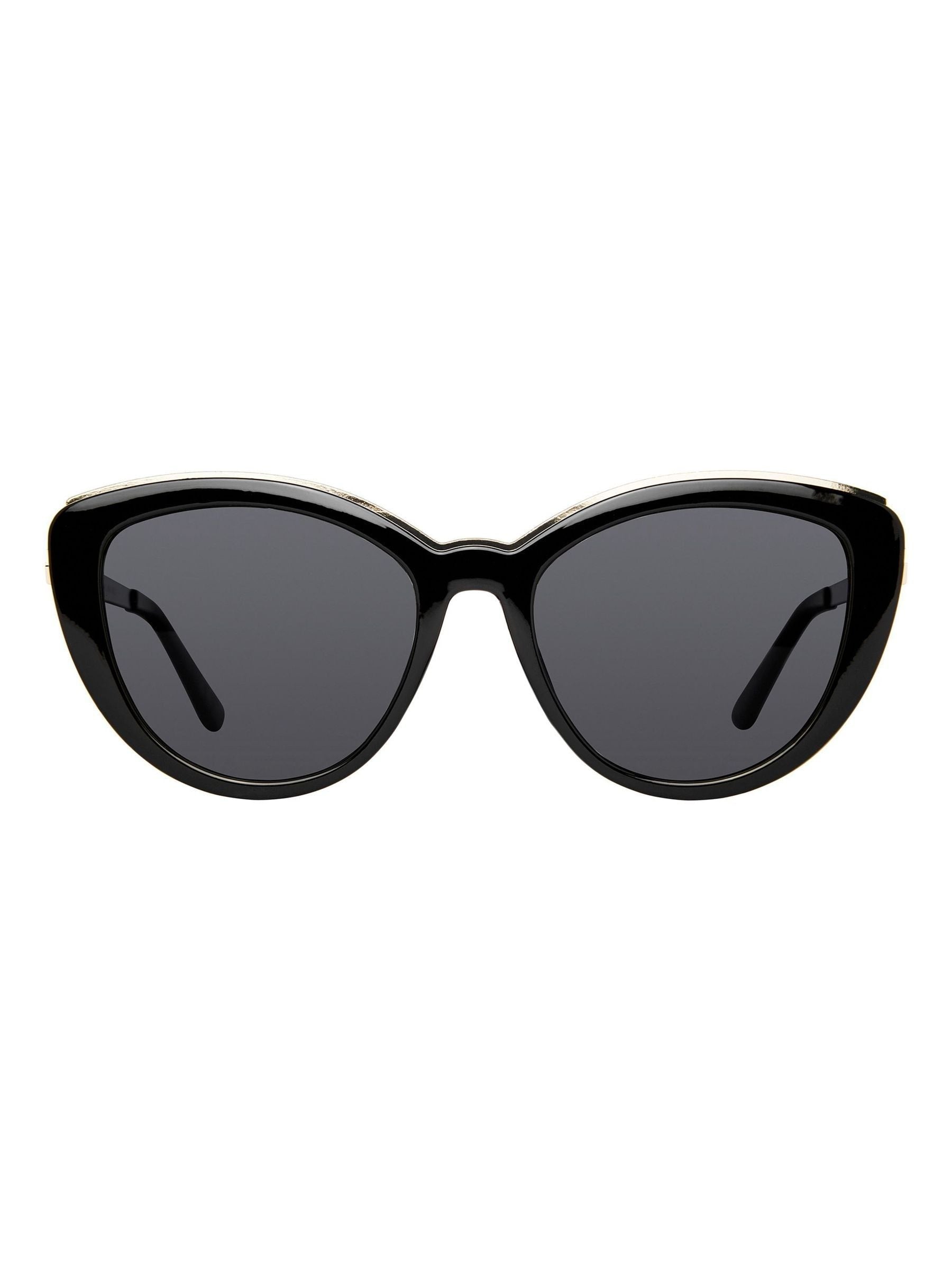 Prive Revaux Black Sunset Place cat eye sunglasses, imported from the UK