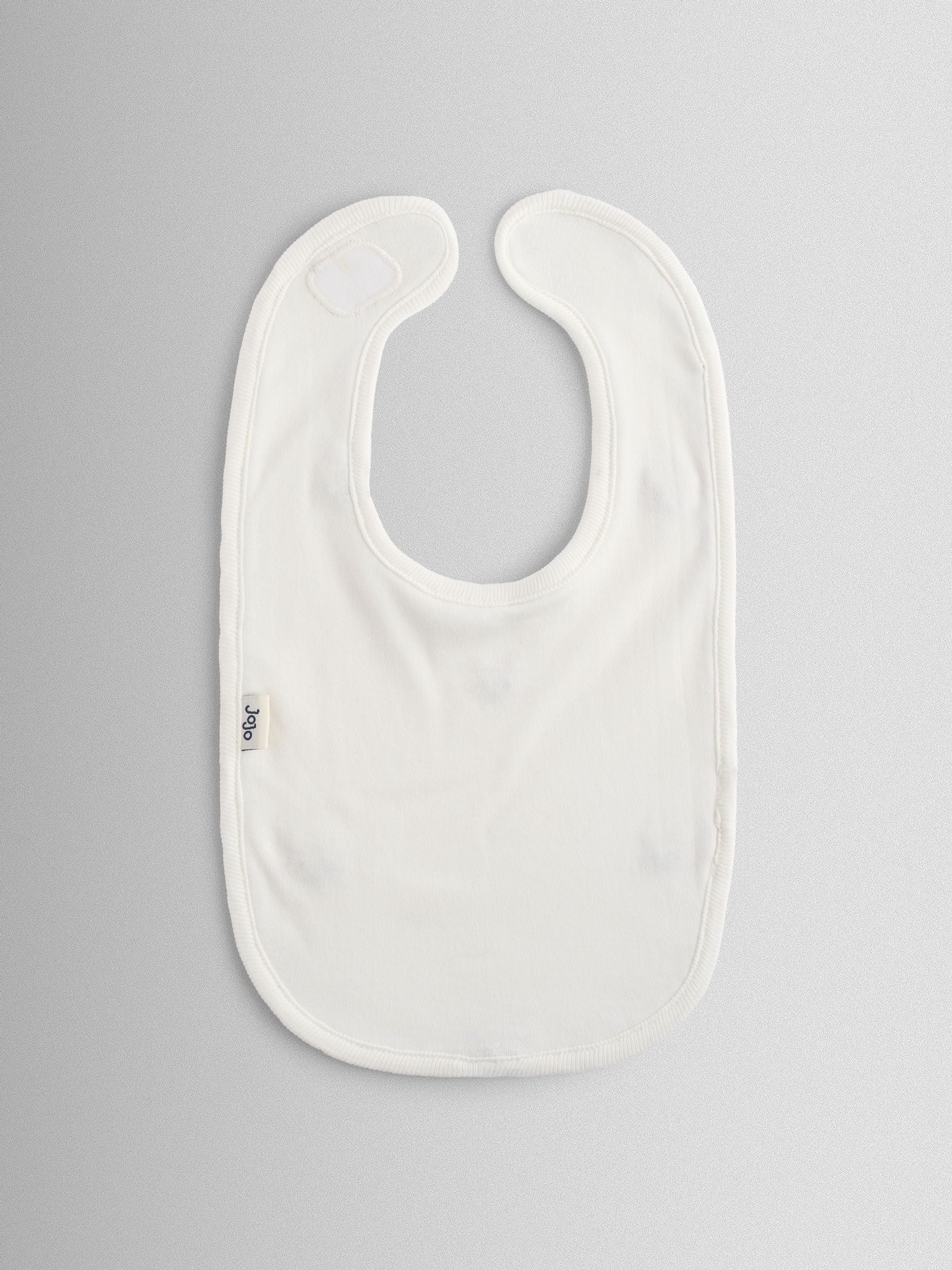 JoJo Maman Bébé cream fox print bibs 2-pack organic cotton (British brand)