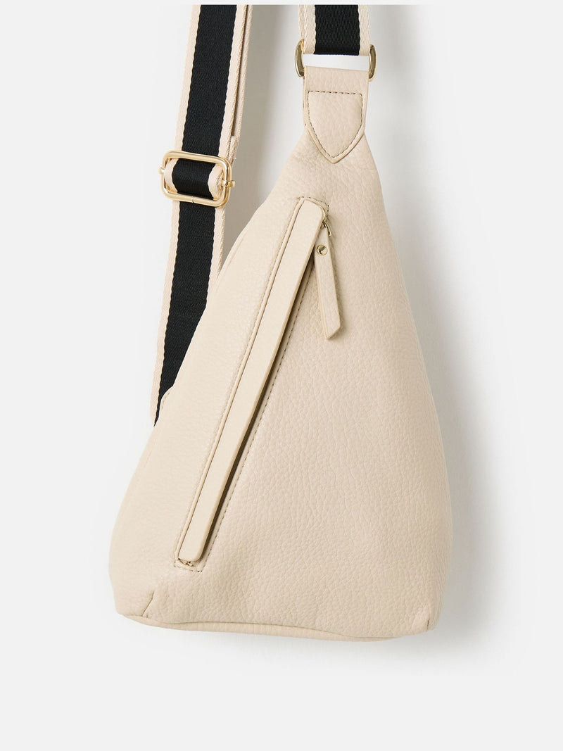 Oliver Bonas moss green belt bag with cross-body strap (British brand)