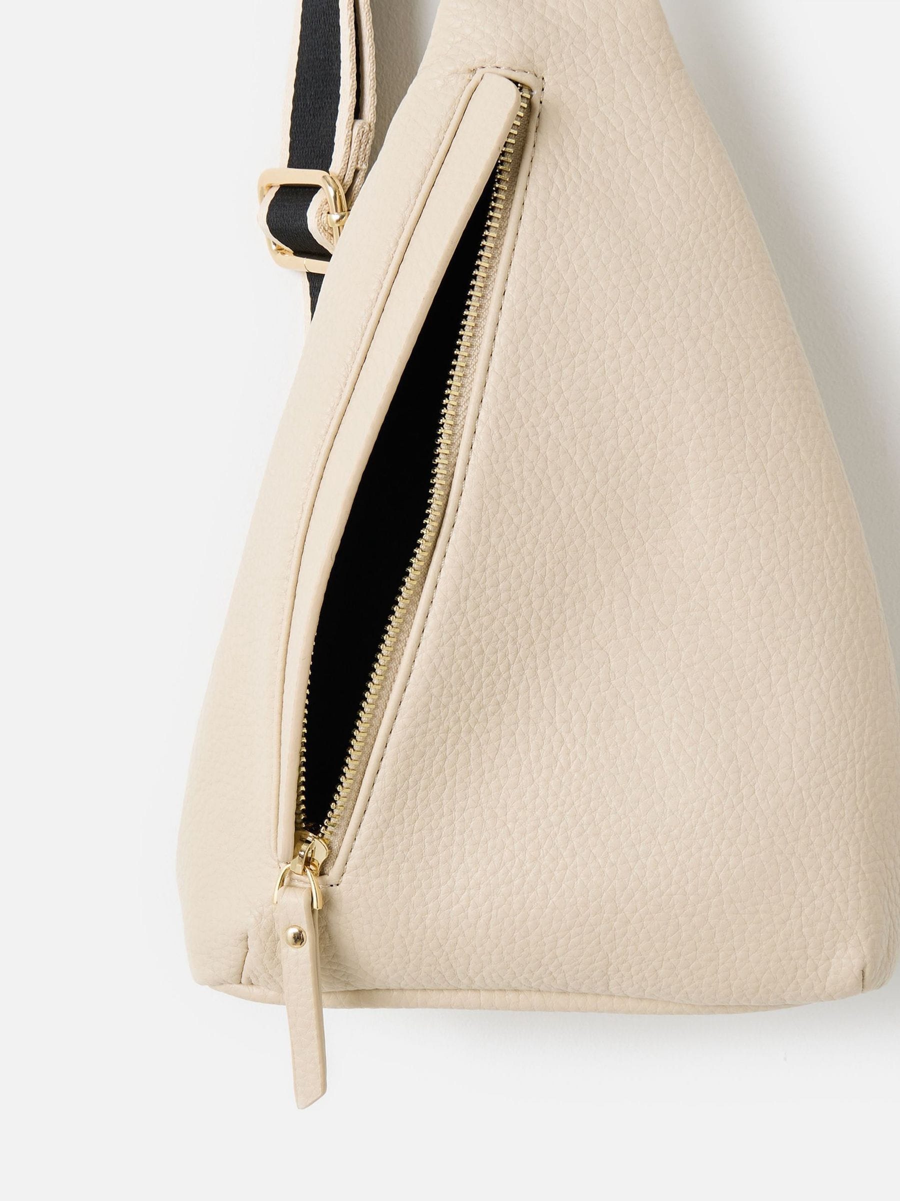 Oliver Bonas moss green belt bag with cross-body strap (British brand)