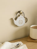 Grey ceramic Not Me Without Tea hanging decoration (British brand)