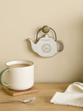 Grey ceramic Not Me Without Tea hanging decoration (British brand)