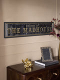 Madhouse mirror wall art black and white 97cm wide, imported from the UK