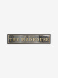 Madhouse mirror wall art black and white 97cm wide, imported from the UK