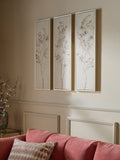 Neutral pretty floral wall art set of 3 (British brand)