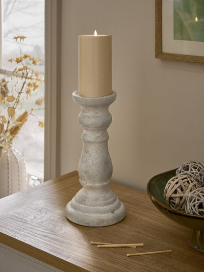 Next Lydford Natural Pillar Candle Holder- Buy online at McGrocer