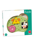 Galt Toys Goula 3 Farm Animals Puzzle, wooden baby toy, imported from the UK