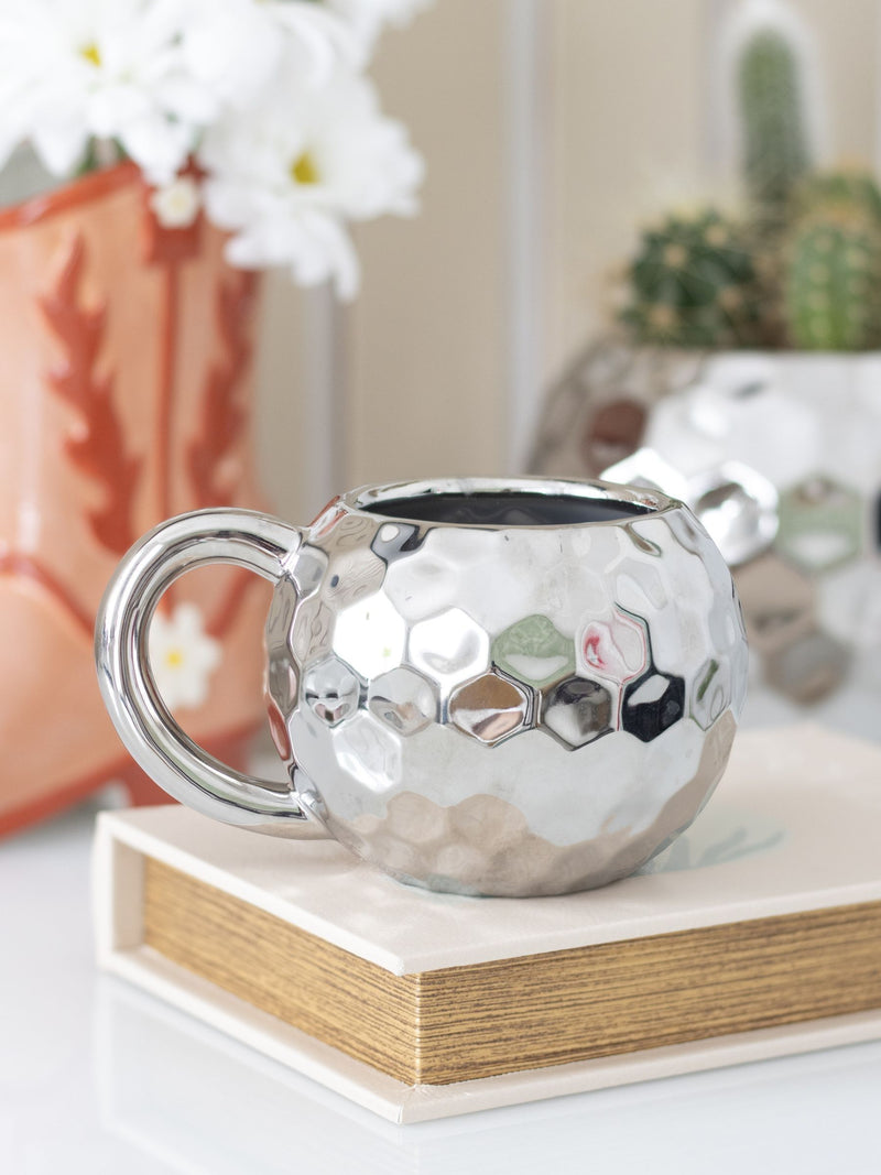 Something Different Silver Disco Ball Mug