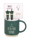 Something Different Black It's Tee Time Mug