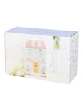 Something Different white pastel house shaped teapot 1300ml - British product