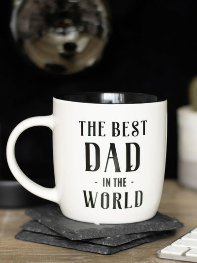 Something Different Black Best Dad in the World Ceramic Mug