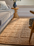 jute grid rug mid natural, UK version