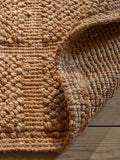 jute grid rug mid natural, UK version
