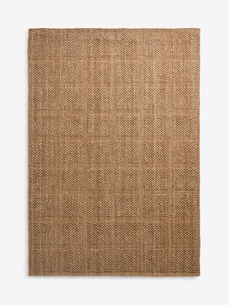 jute grid rug mid natural, UK version