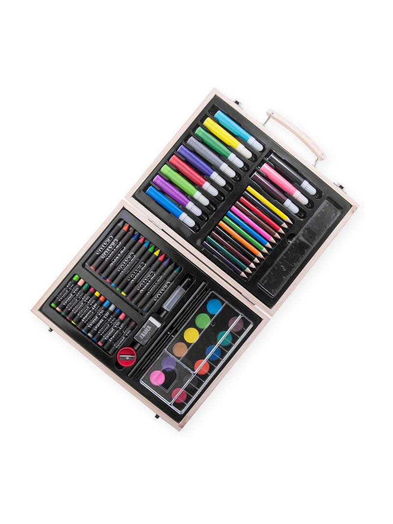 Treat Republic personalised wooden box with colouring set 28cm (British brand)