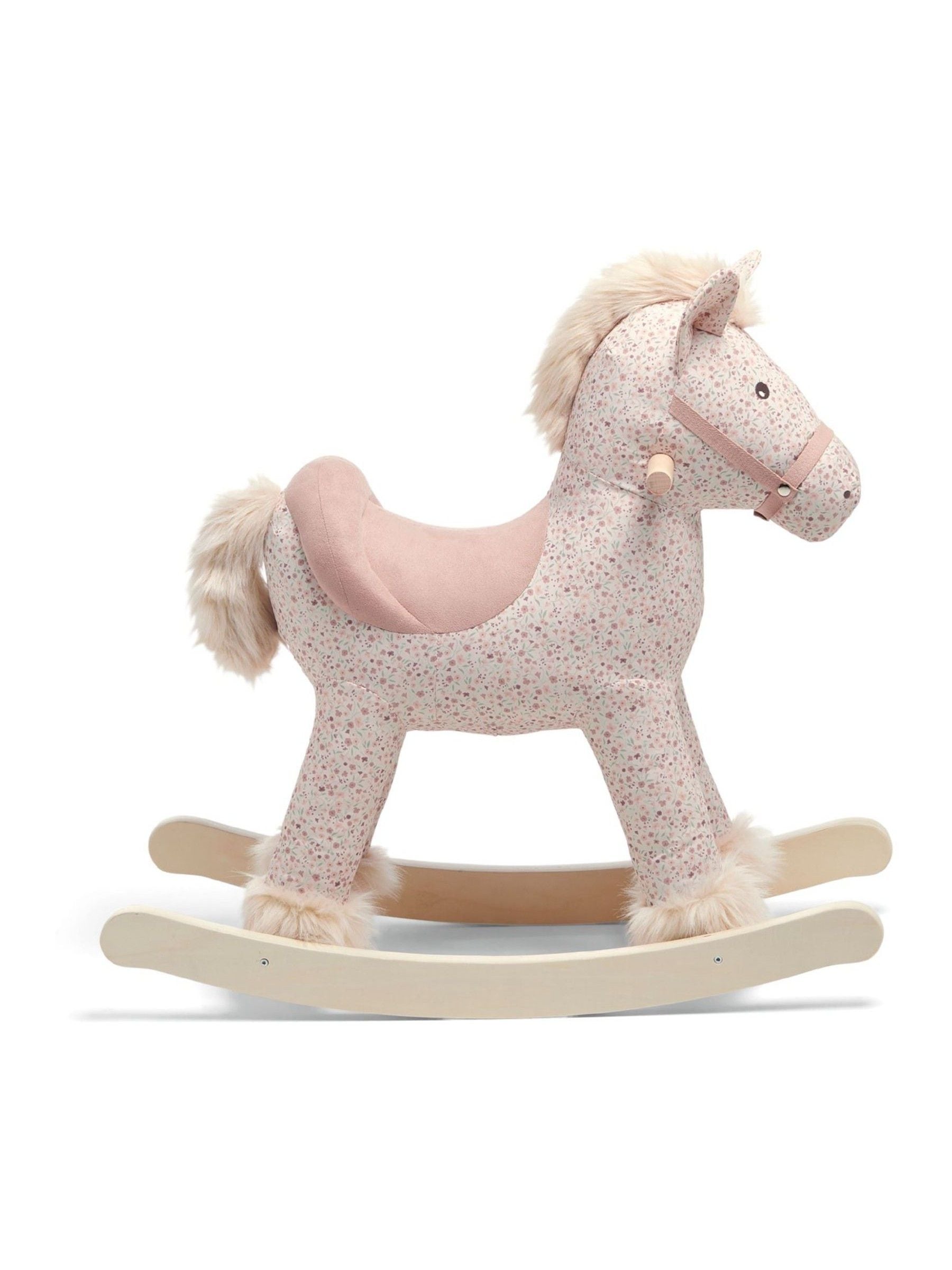 Mamas & Papas pink floral rocking horse 63x70x28cm (British brand)